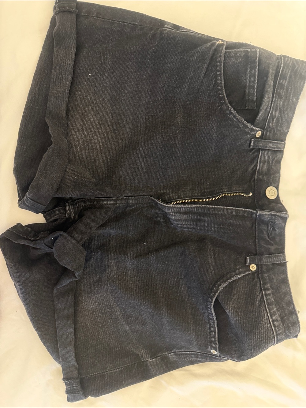 Women's Dark Washed Denim Shorts